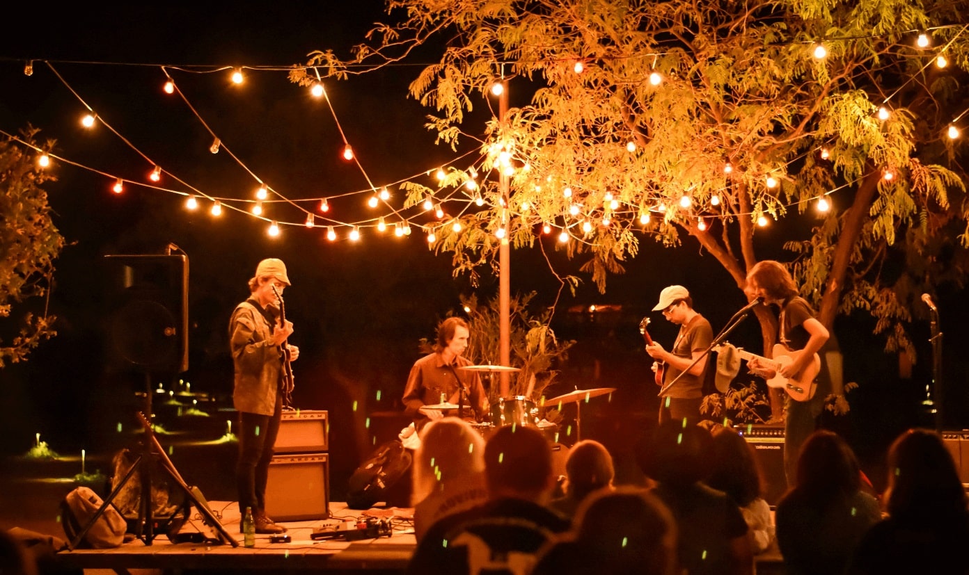 Soirée avec un groupe de musique
