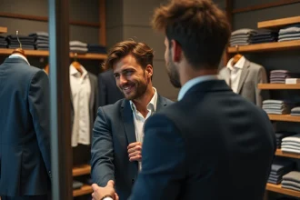 Veste masculine alliant style, confort et durabilité dans une garde-robe moderne